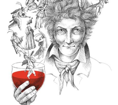 Hoffmann mit Weinglas Callot